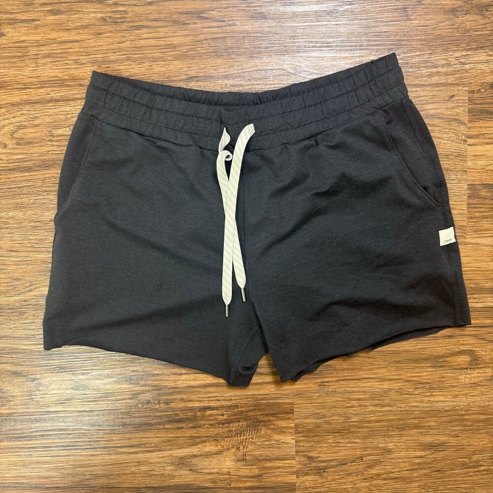 Vuori Black Athletic Drawstring Shorts
